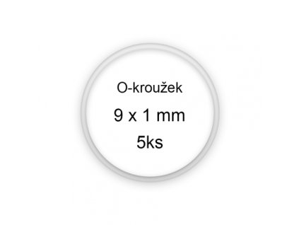 Sada O-kroužků / těsnění 9x1 mm (5ks)