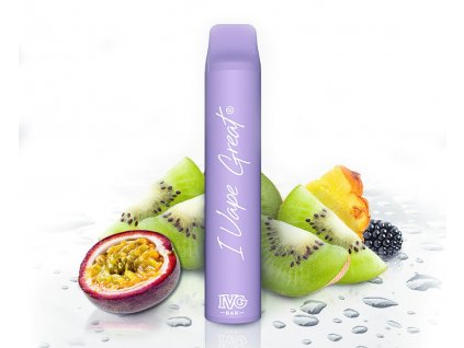 IVG Bar Plus + - Tropické ovoce s výraznou marakujou s bobulemi (Passionfruit), produktový obrázek.