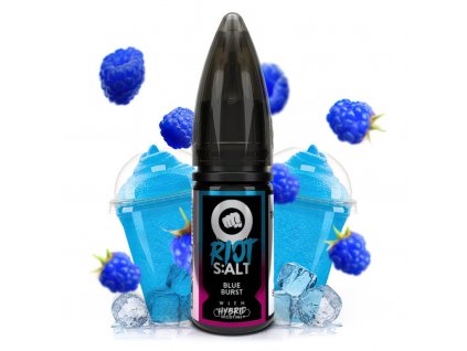 Riot SALT Hybrid - E-liquid - Blue Burst (Ledová tříšť z modré maliny) - 10mg, produktový obrázek.
