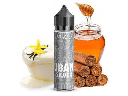 VGOD - Shake & Vape - Cubano Silver (Sladký doutníkový tabák) - 20ml, produktový obrázek.