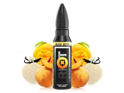 Riot Squad - Black Edition - Mango Vanilla Ice Cream - 15ml, produktový obrázek.