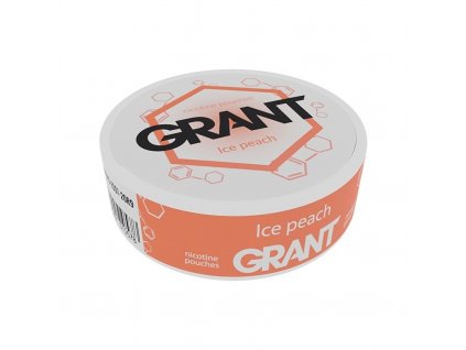 GRANT - nikotinové sáčky - ICE Peach - 20mg /g, produktový obrázek.