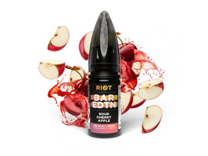 E-liquid Riot BAR EDTN Salt 10ml / 5mg: Sour Cherry Apple (Třešeň a zelené jablko)