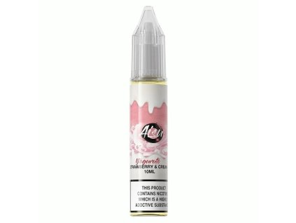 ZAP! Juice AISU Salt - E-liquid - Yogurt Strawberry & Cream - 10 ml - 20 mg, produktový obrázek.