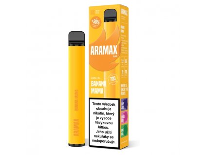 Aramax Bar 700 - Banana Mama - 20mg, produktový obrázek.