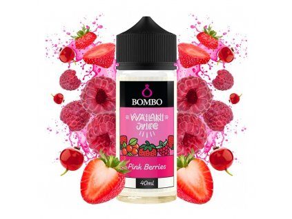 Bombo - Wailani Juice - S&V - Pink Berries (Bobulovitá směs) - 40ml, produktový obrázek.