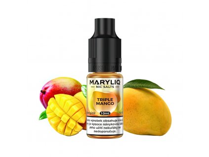 Maryliq - Salt e-liquid - Triple Mango - 10ml - 20mg, produktový obrázek.