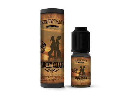 Příchuť Premium Tobacco: Lucky Color objem 10ml tabáková nálepka Kolek Q