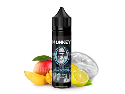 Příchuť Monkey S&V: Monkey Sperm (Jogurt s mangem a citrusy) objem 10ml tabáková nálepka Kolek Q