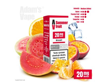 liquid adams vape salt summer fruit 10ml 20mg