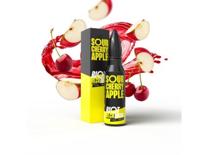 Příchuť Riot Squad BLCK EDTN S&V: Sour Cherry & Apple (Třešeň & zelené jablko) objem 10ml