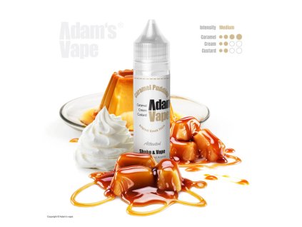 Příchuť Adam's Vape S&V: Caramel Pudding (Smetanová chuť karamelového zákusku) objem 10ml