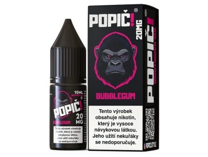 Popič! - Salt e-liquid - Bubblegum - 10ml - 20mg, produktový obrázek.