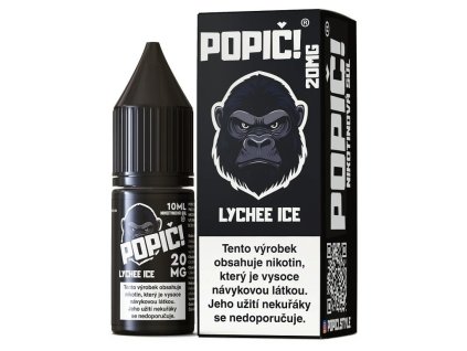 Popič! - Salt e-liquid - Lychee Ice - 10ml - 20mg, produktový obrázek.