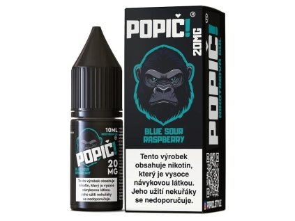 Popič! - Salt e-liquid - Blue Sour Raspberry - 10ml - 20mg, produktový obrázek.