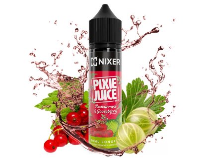 Nixer PIXIE Juice - S&V - Redcurrant & Gooseberry - 10ml, produktový obrázek.