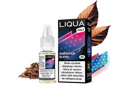 LIQUA Salt American Blend (Americká tabáková směs) 10ml 20mg