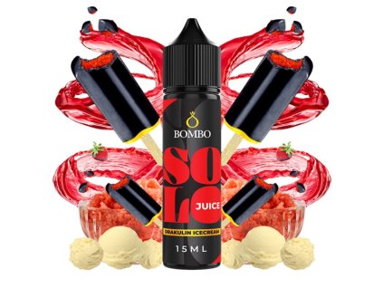 prichut bombo solo juice sv 15ml drakulin icecream jahodovo vanilkova zmrzlina s colou