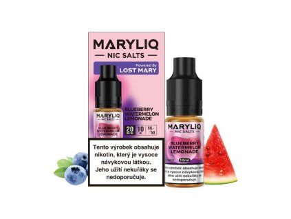 Maryliq Salt Blueberry Watermelon Lemonade (Limonáda s borůvkou a melounem) 10ml 20mg