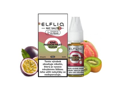 Elfliq Salt Kiwi Passion Fruit Guava (Kiwi, marakuja a guava) 10ml 20mg