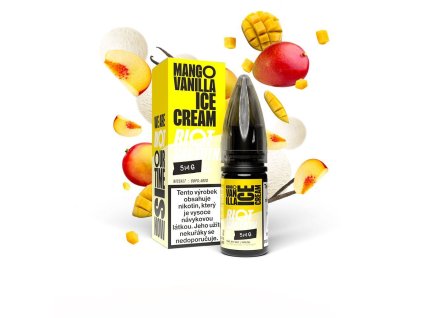 Riot BAR EDTN Salt Mango Vanilla Ice Cream (Mangovo-vanilková zmrzlina) 10ml 5mg