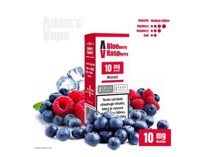 Adam's Vape SALTS Blueberry Raspberry (Chladivá borůvka s malinou) 10ml 10mg