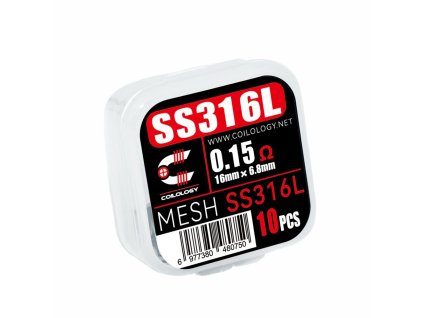 Mesh Pletivo Coilology SS316L (0.15ohm) (10ks)