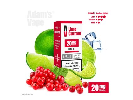 Adam's Vape SALTS Lime Currant (Limetka a rybíz) 10ml 20mg