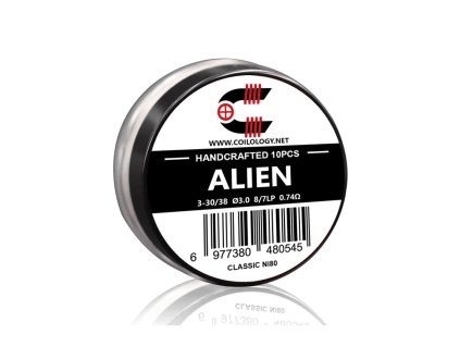 248807 predmotane spiralky coilology handcrafted alien ni80 10ks odpor 0 74ohm
