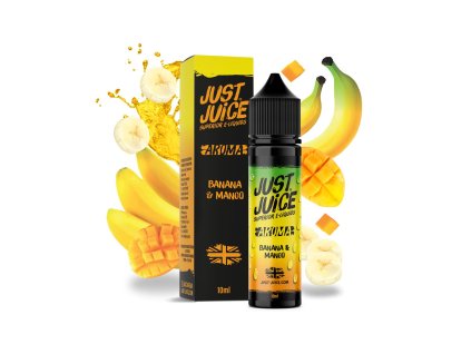 Příchuť Just Juice S&V: Banana & Mango (Banán & mango) 10ml