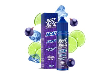 Příchuť Just Juice S&V: ICE Blackcurrant & Lime (Ledový černý rybíz & limetka) 10ml