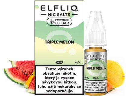 249995 liquid elfliq nic salt triple melon 10ml 10mg