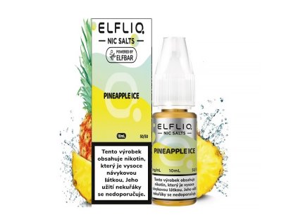 Elf Bar Elfliq - Salt e-liquid - Pineapple ICE - 10ml - 20mg, produktový obrázek.