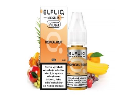 Elf Bar Elfliq - Salt e-liquid - Tropical Fruit - 10ml - 20mg, produktový obrázek.