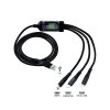 Multifunkční USB Kabel 3v1 Lightning / micro USB / USB-C - 1,2m - 100W, 2 produktový obrázek.