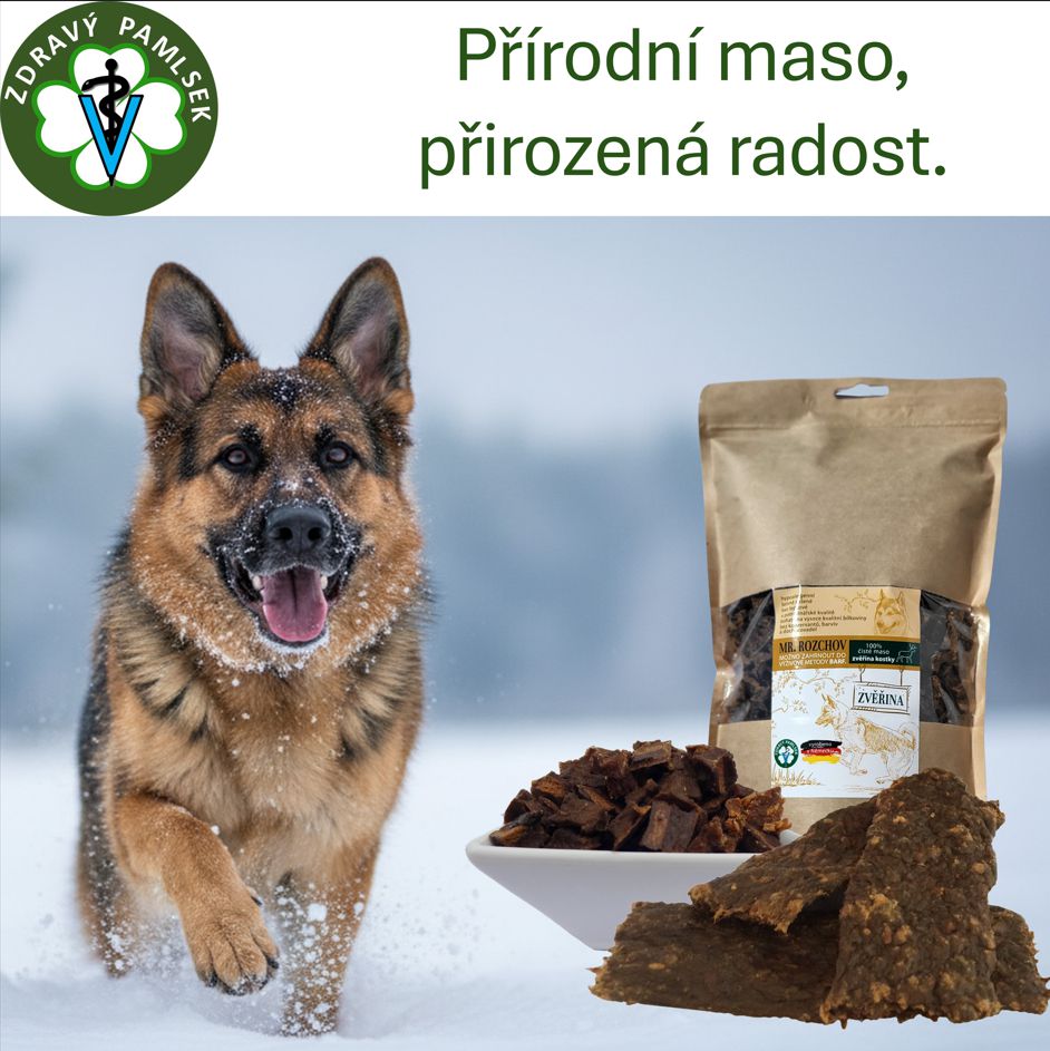 přírodní sušené maso pro psa