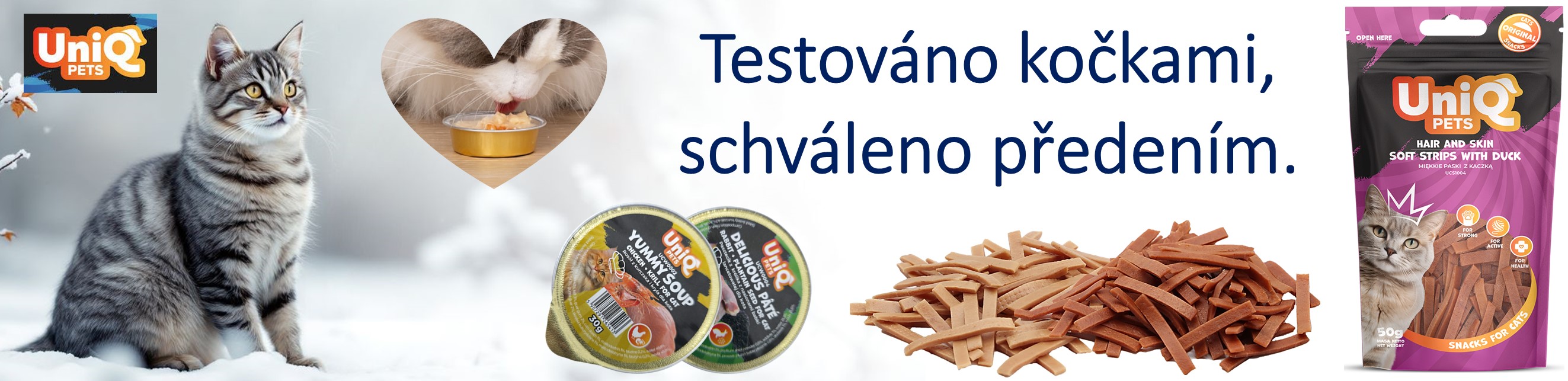 polévky paštiky pamlsky pro kočky