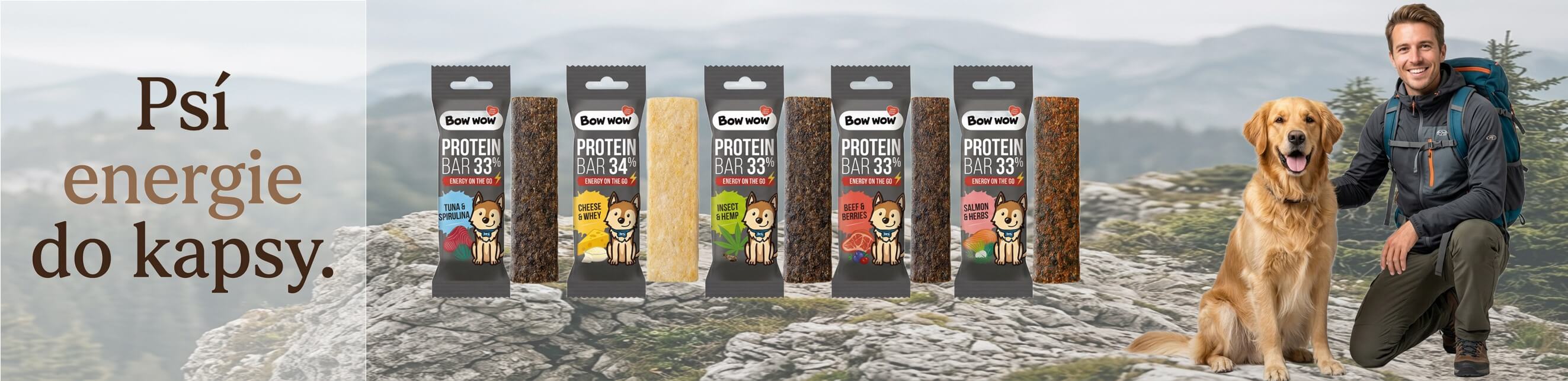 proteinové tyčinky pro psa