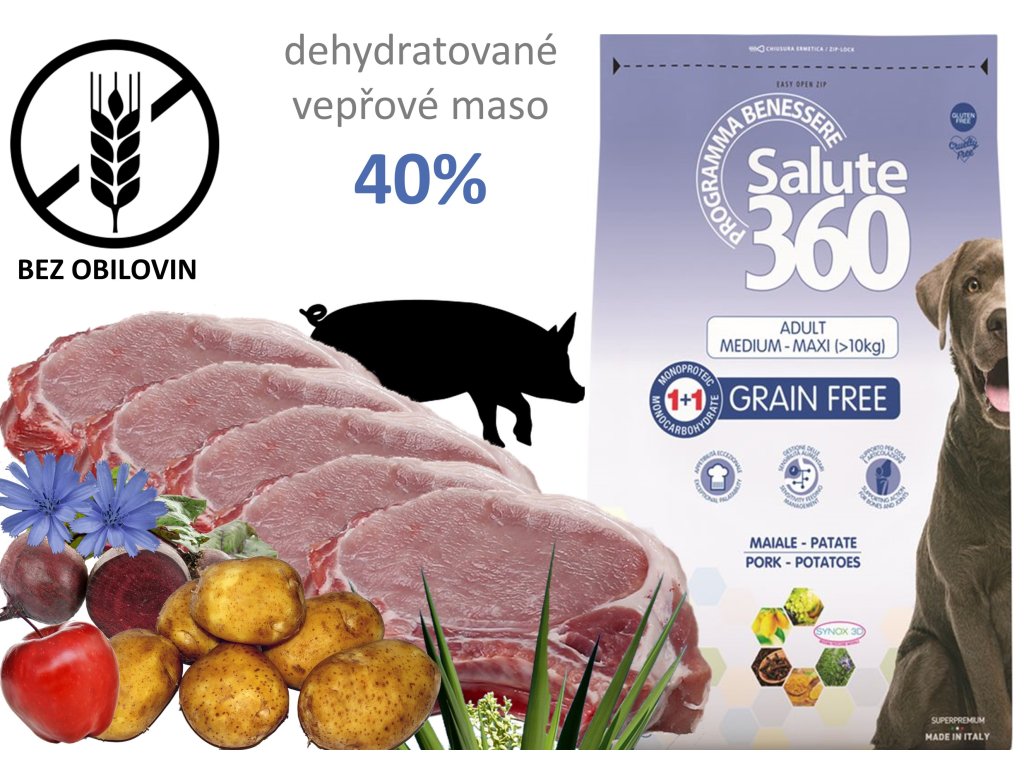 granule s veprovym masem