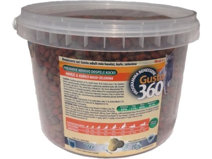 gusto cat adult mix hovezi kureci zelenina 3L