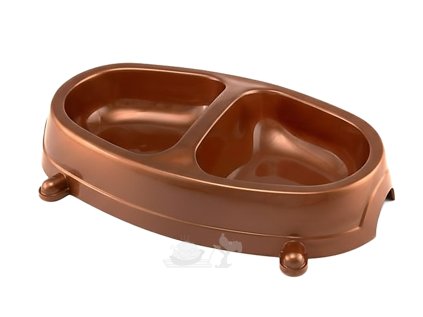 plastová dvoumiska pro kočku nebo psa