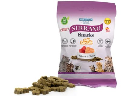 meditky kocky 50g losos a tunak anti hairbal