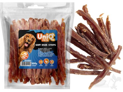 UNIQ PETS Kachní proužky 500g (měkké)