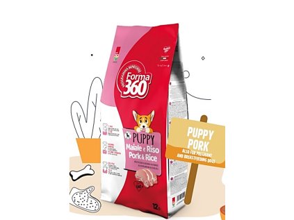 granule pro štěně s vepřovým masem