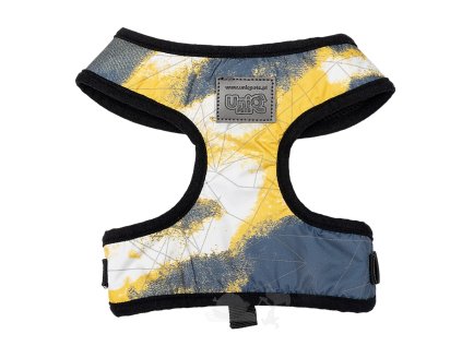 psí postroj nastavitelný reflexní žlutý L