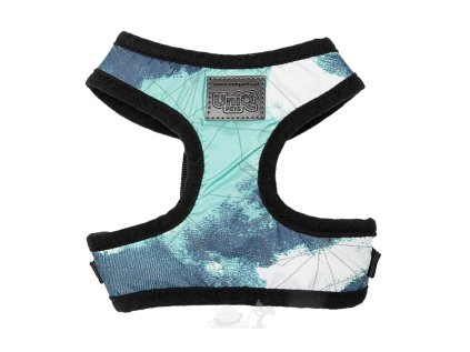 psí postroj nastavitelný reflexní modrý 28~33