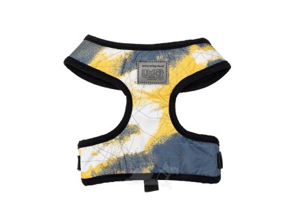 psí postroj nastavitelný reflexní žlutý S