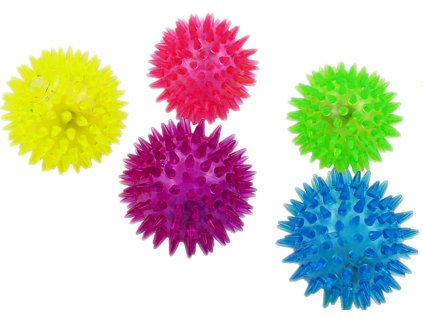 svítící koule s hroty 7,5 cm
