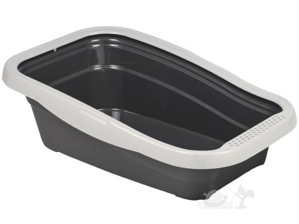 záchod pro kočky šedý