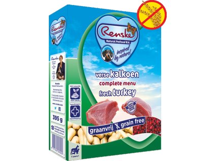 renske fresh menu dog 395g adult kruta grainfree